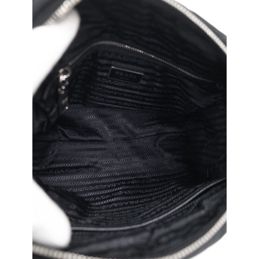 Prada Quilted Nylon Chain Shoulder Bag Black - Picture 3 of 8